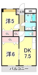 パールハイツ荒田の物件間取画像